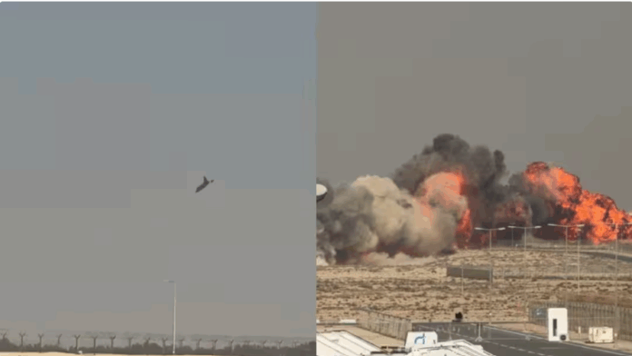 India's Tejas fighter jet crashes,