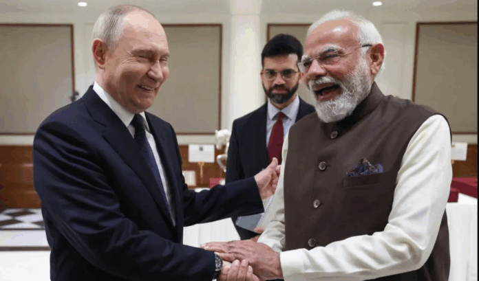 President Putin has arrived on a visit to India.