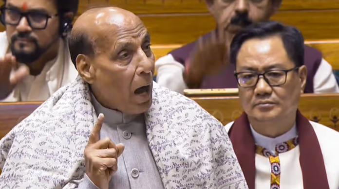 Rajnath Singh got angry during the discussion on Vande Mataram in Parliament