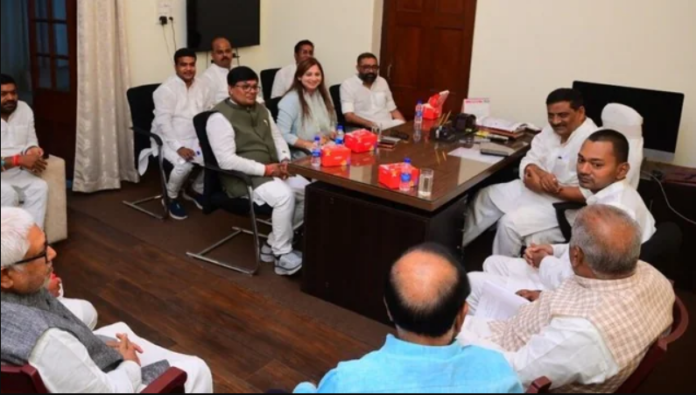 Nishant Kumar's meeting with JDU MLAs